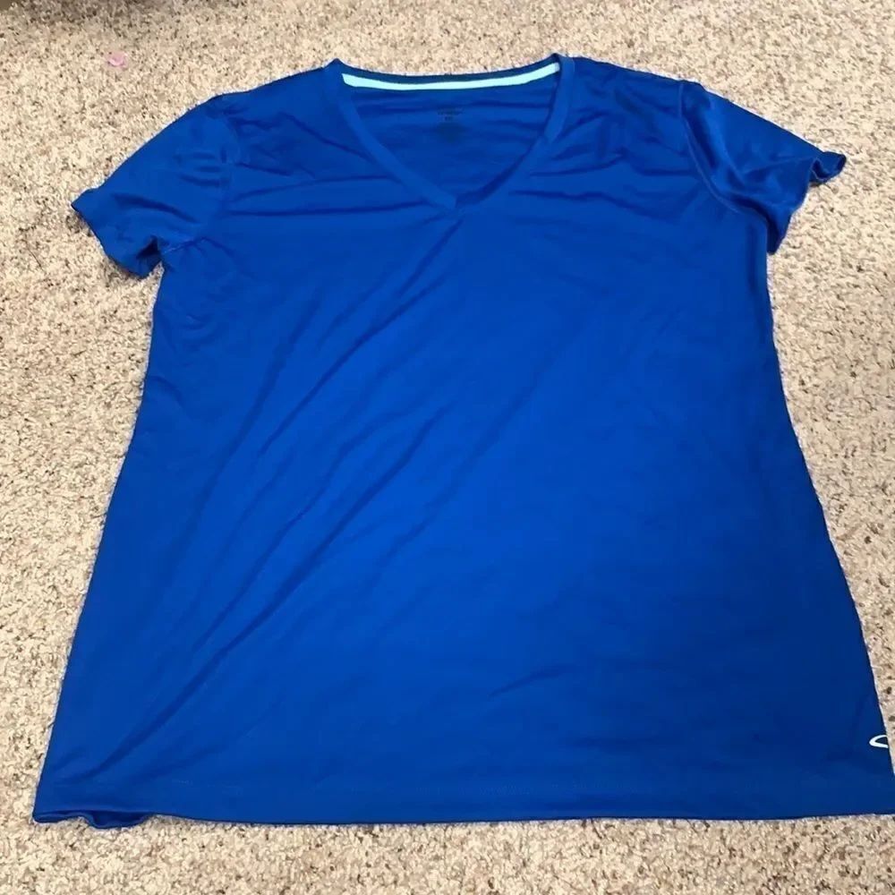 Champion Duodry Blue Short Sleeve Top